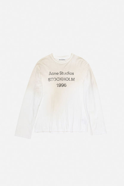 Acne Studios Sprayed 1996 logo t-shirt - Dusty white