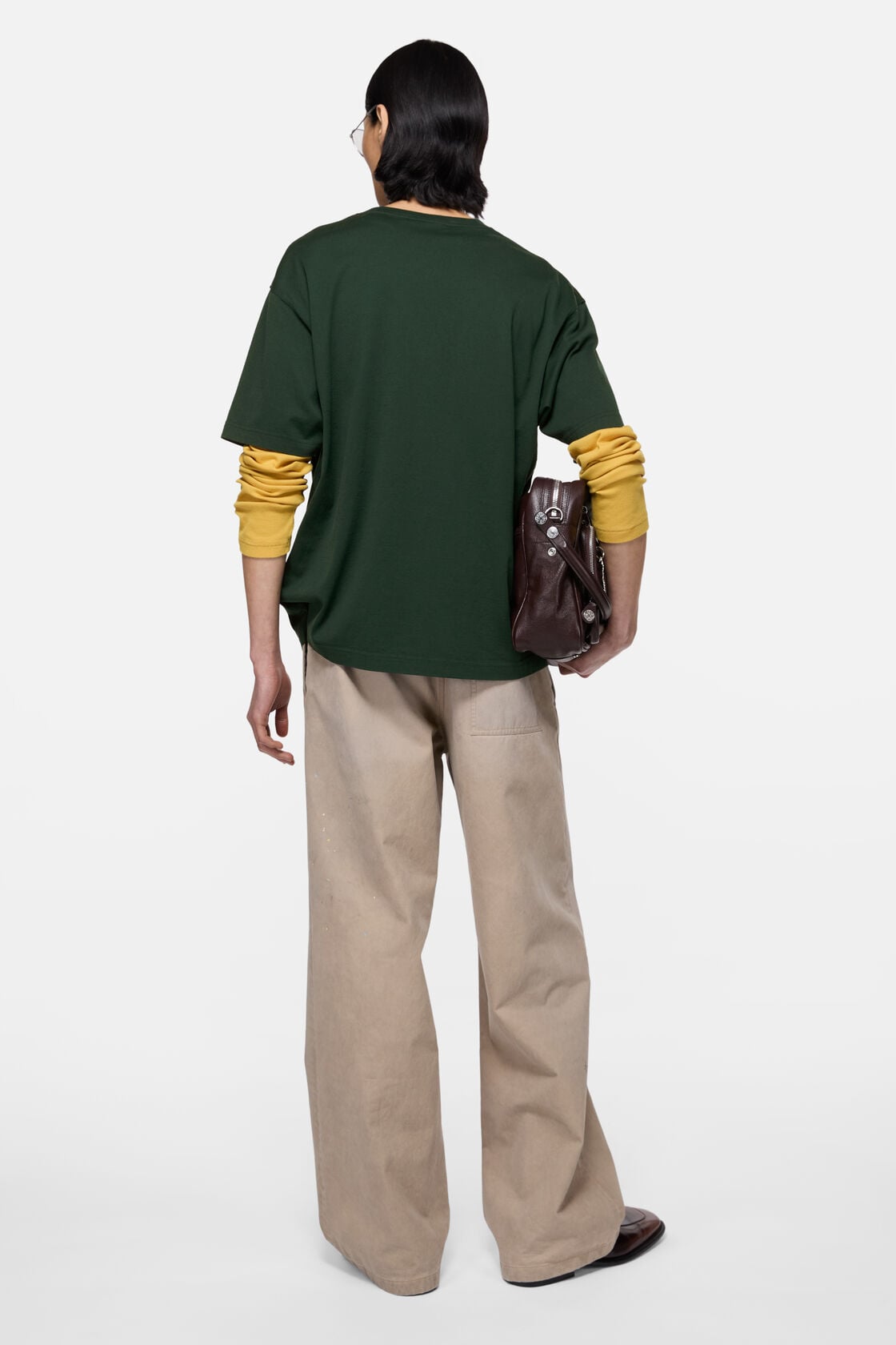Acne Studios Jersey t-shirt with logo - Dark green