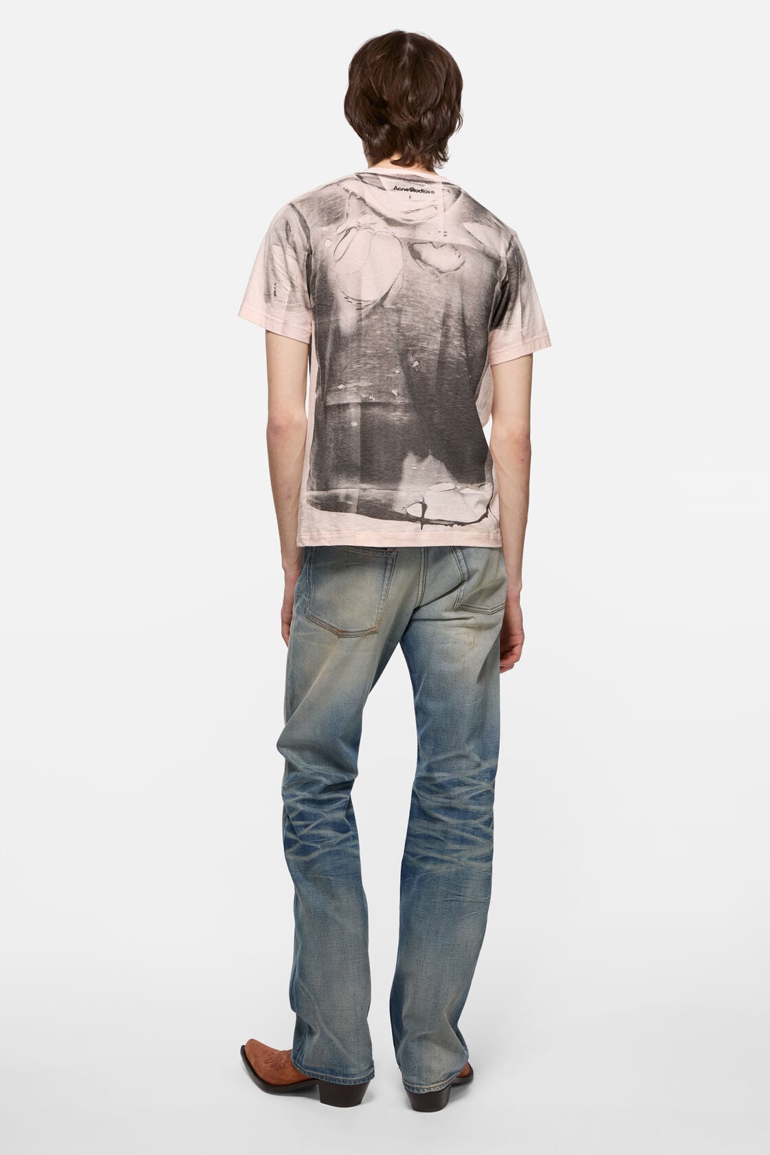 Acne Studios Tromp-l'œil t-shirt - Pink/grey