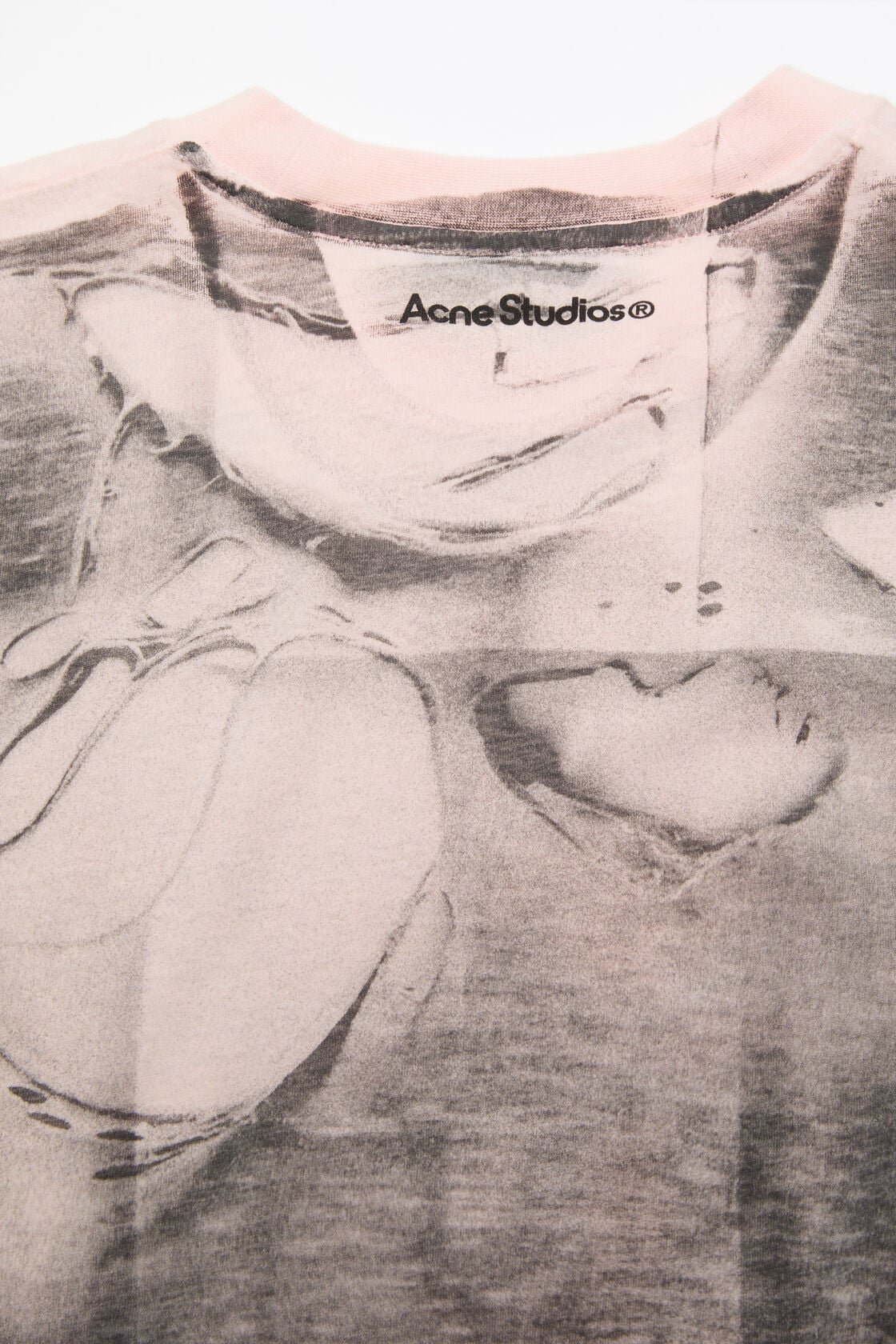 Acne Studios Tromp-l'œil t-shirt - Pink/grey