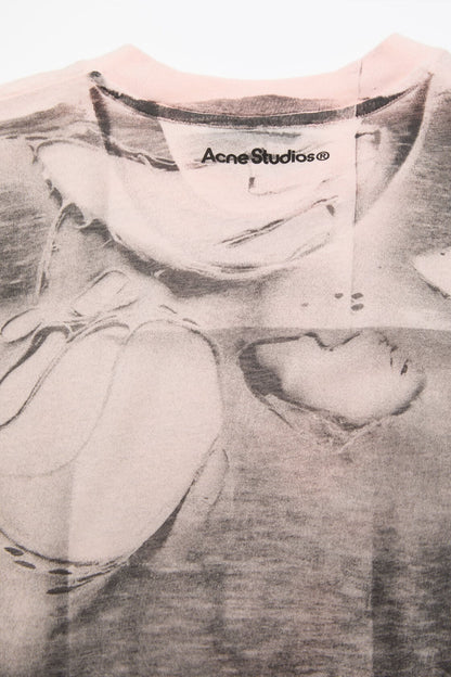 Acne Studios Tromp-l'œil t-shirt - Pink/grey