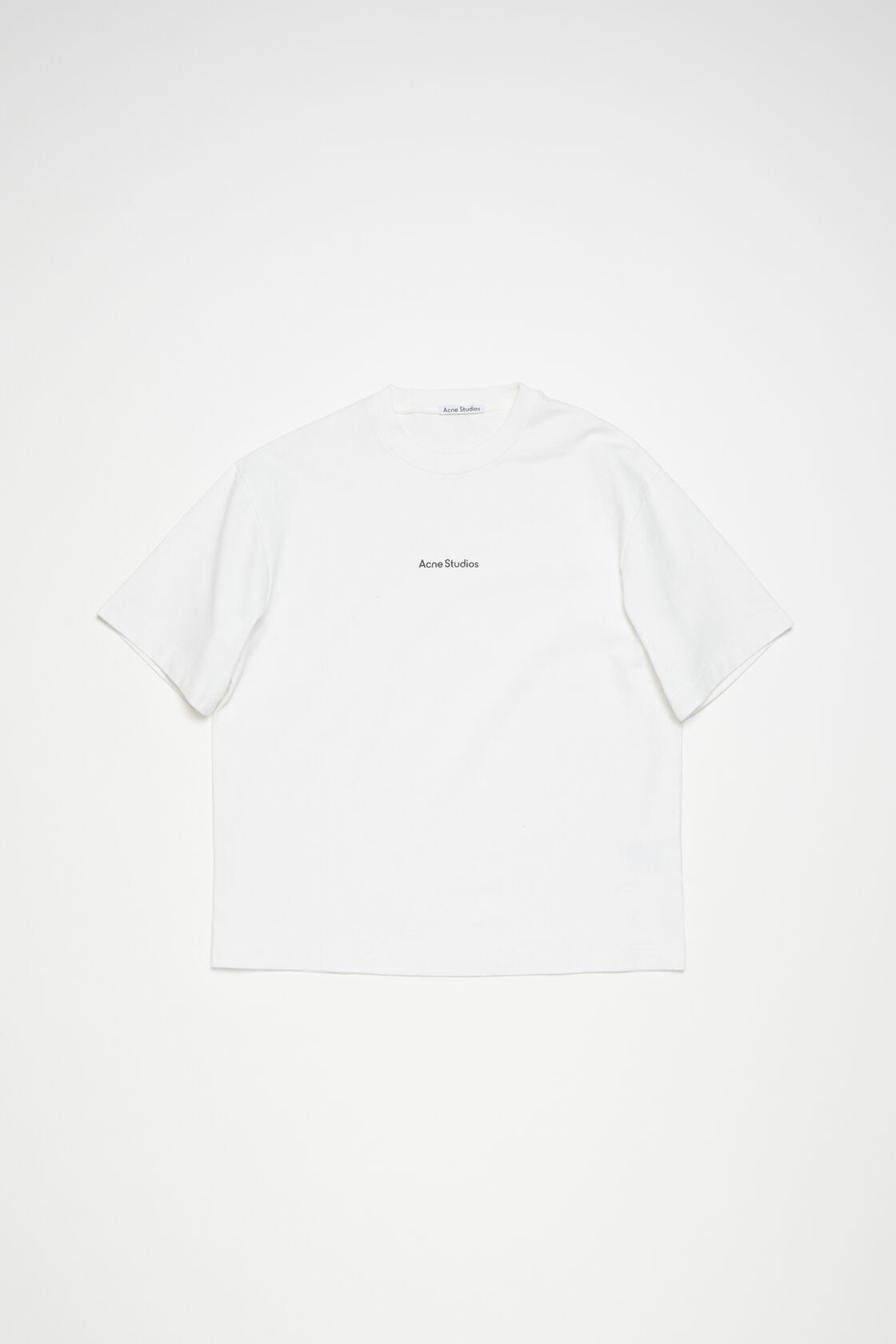 Acne Studios T-shirt stamp logo - Relaxed fit - Optic White