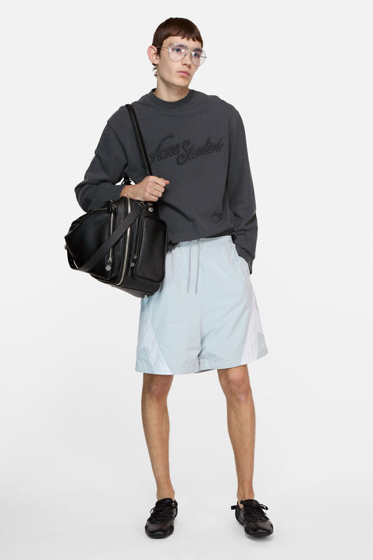 Acne Studios Embroidered logo t-shirt - Faded black