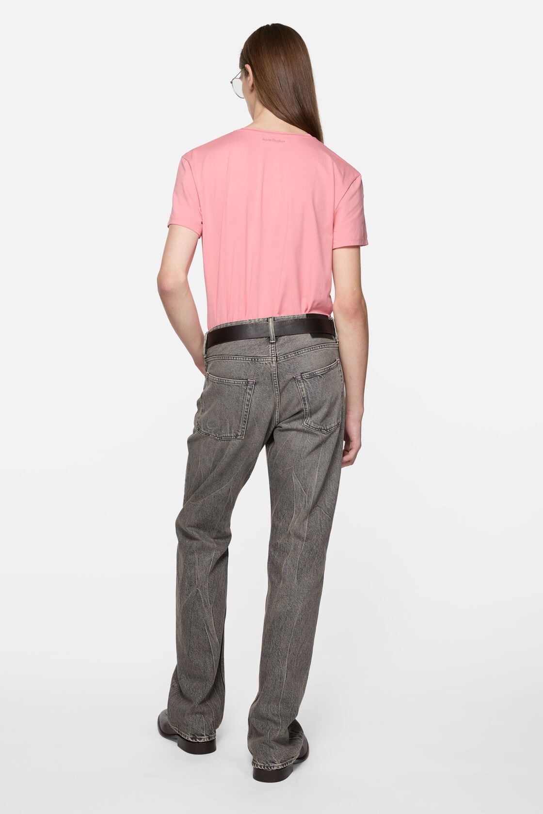Acne Studios T-shirt - regular fit - Tango pink
