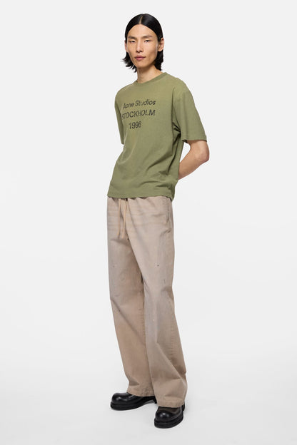 Acne Studios Sprayed logo t-shirt - Olive green