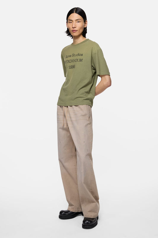 Acne Studios Sprayed logo t-shirt - Olive green