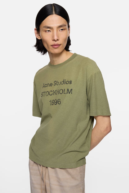 Acne Studios Sprayed logo t-shirt - Olive green