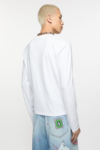 Acne Studios Long sleeve t-shirt - regular fit - Optic White