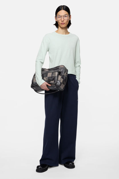Acne Studios Distressed logo t-shirt - Pale mint