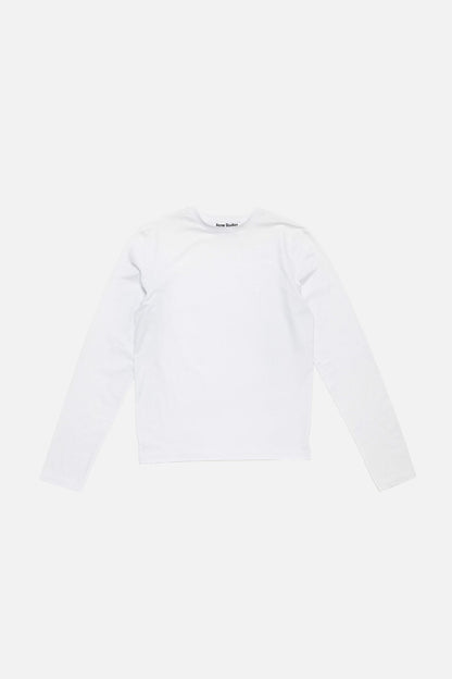 Acne Studios Face logo t-shirt - Optic White