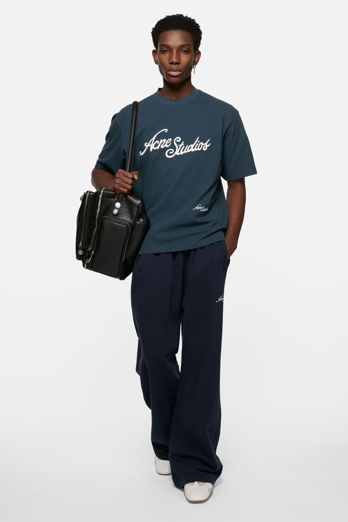 Acne Studios Embroidered logo t-shirt - Deep blue
