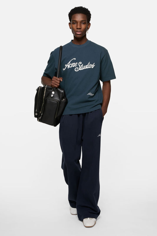 Acne Studios Embroidered logo t-shirt - Deep blue
