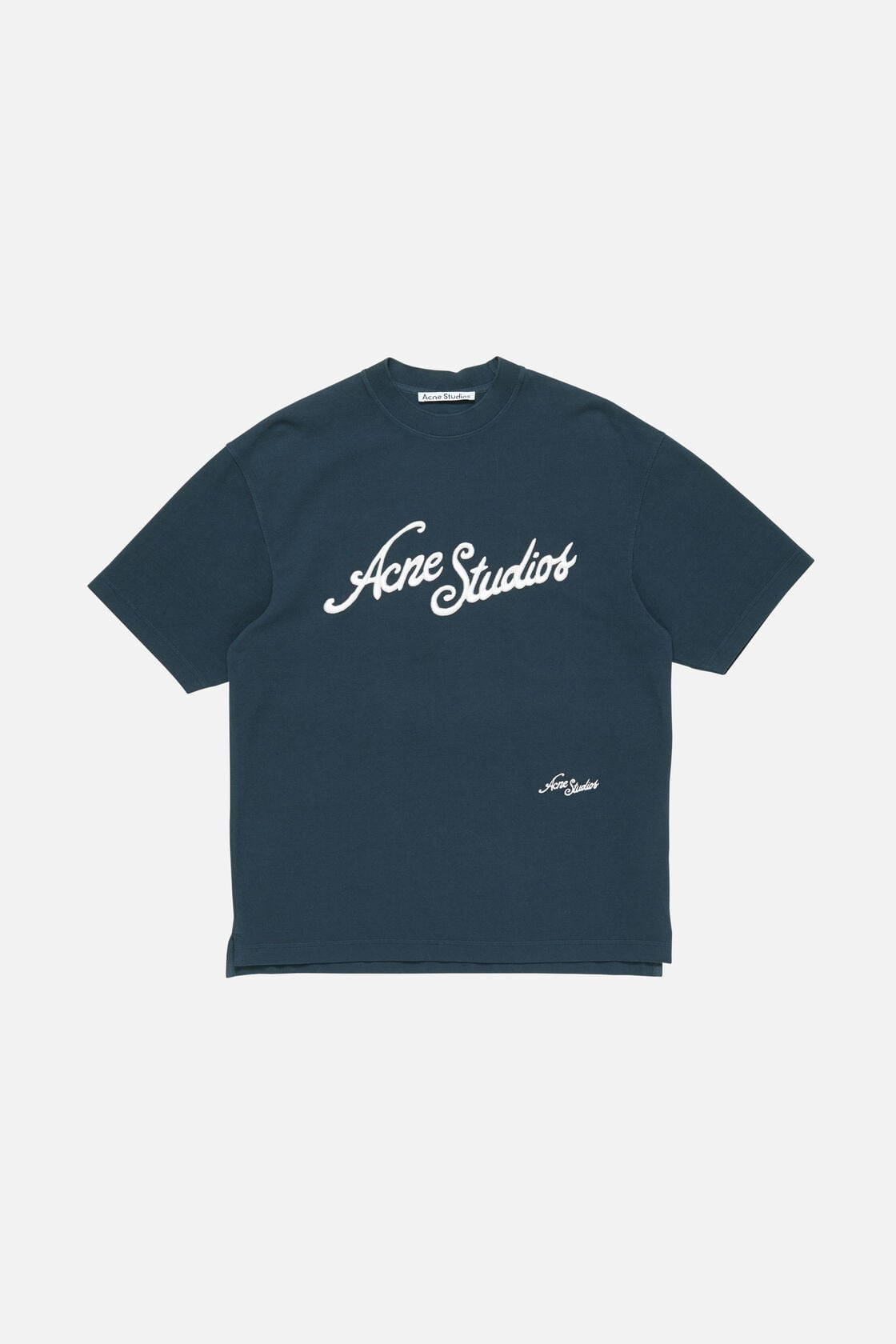 Acne Studios Embroidered logo t-shirt - Deep blue