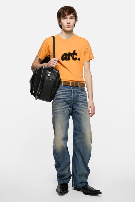 Acne Studios Sprayed graphic t-shirt - Saffron Yellow