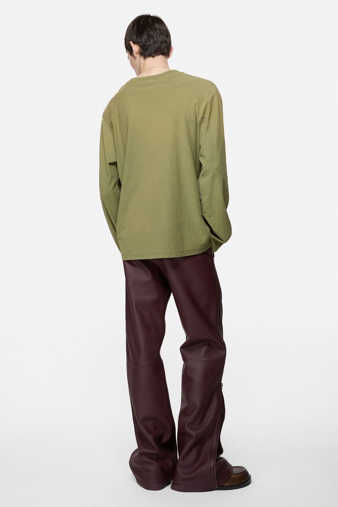 Acne Studios Sprayed 1996 logo t-shirt - Olive green