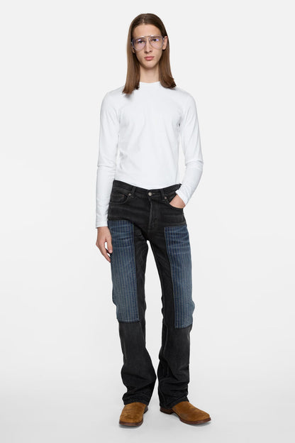 Acne Studios Satin label t-shirt - regular - Optic White