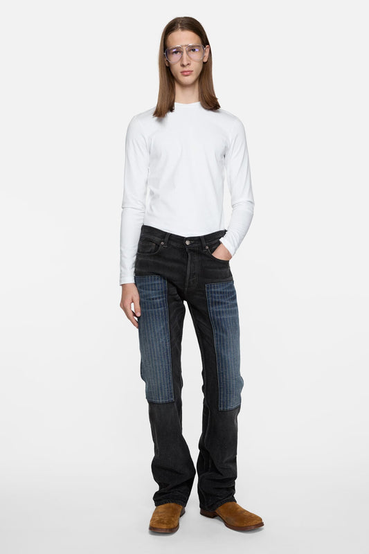 Acne Studios Satin label t-shirt - regular - Optic White
