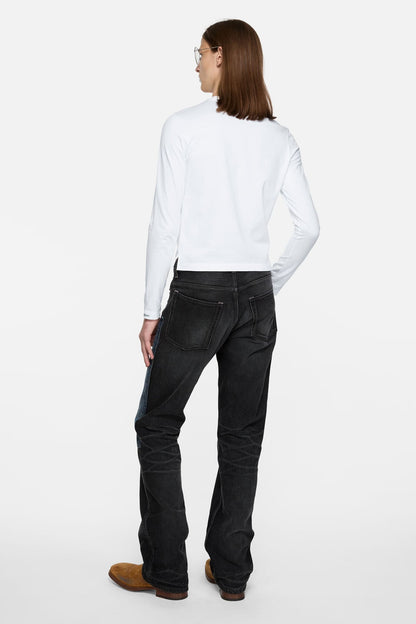 Acne Studios Satin label t-shirt - regular - Optic White