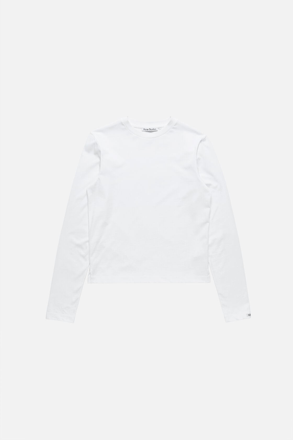 Acne Studios Satin label t-shirt - regular - Optic White