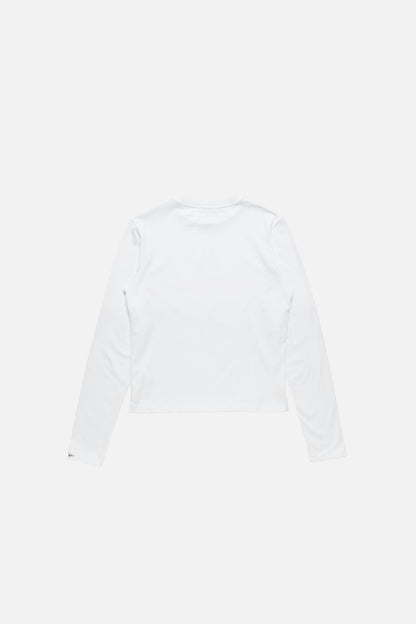 Acne Studios Satin label t-shirt - regular - Optic White