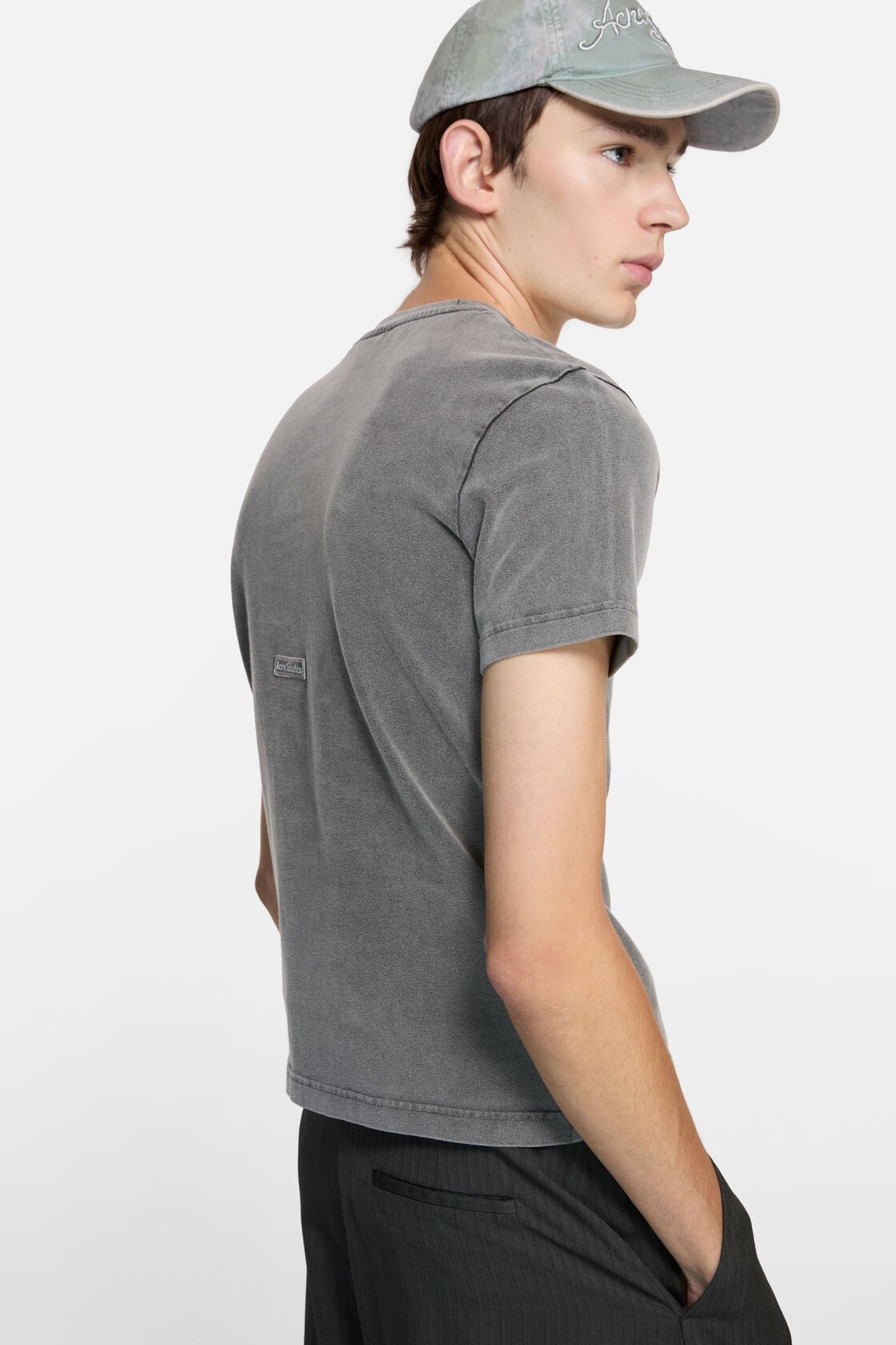 Acne Studios Rubber logo t-shirt - Faded black