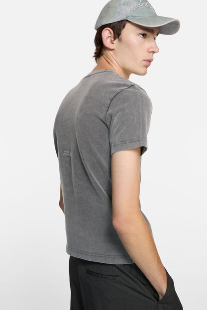 Acne Studios Rubber logo t-shirt - Faded black