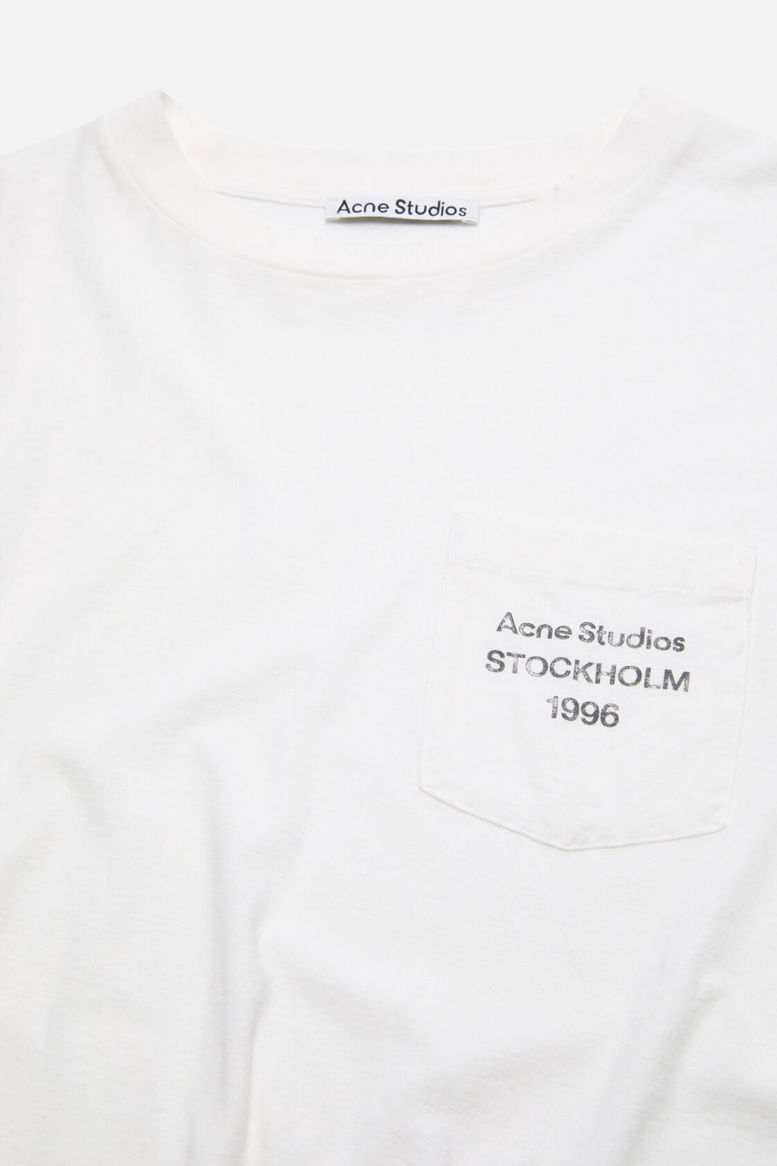 Acne Studios Sprayed 1996 logo t-shirt - Optic White