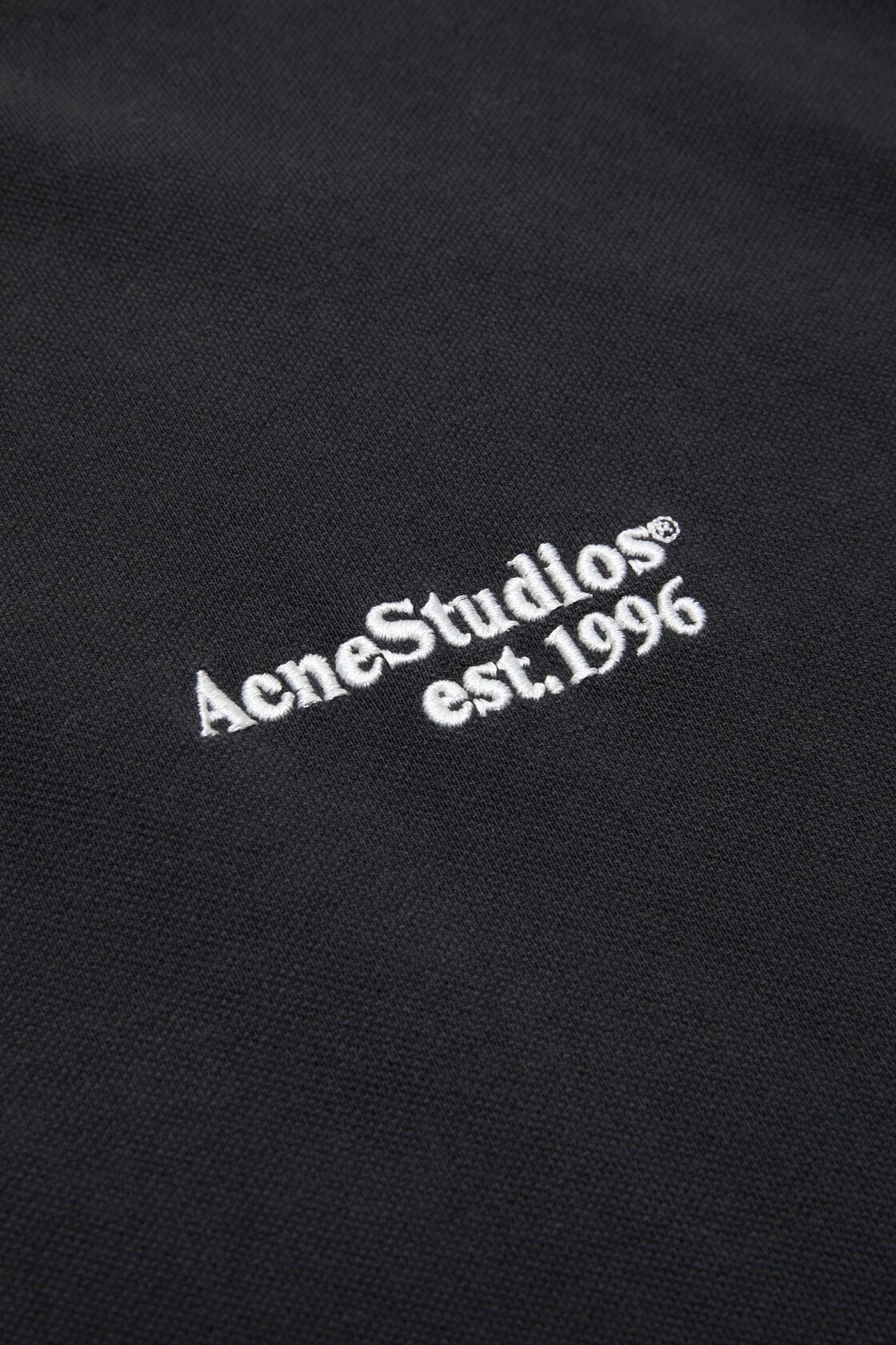 Acne Studios Washed logo polo - Black