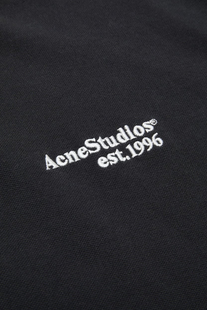 Acne Studios Washed logo polo - Black