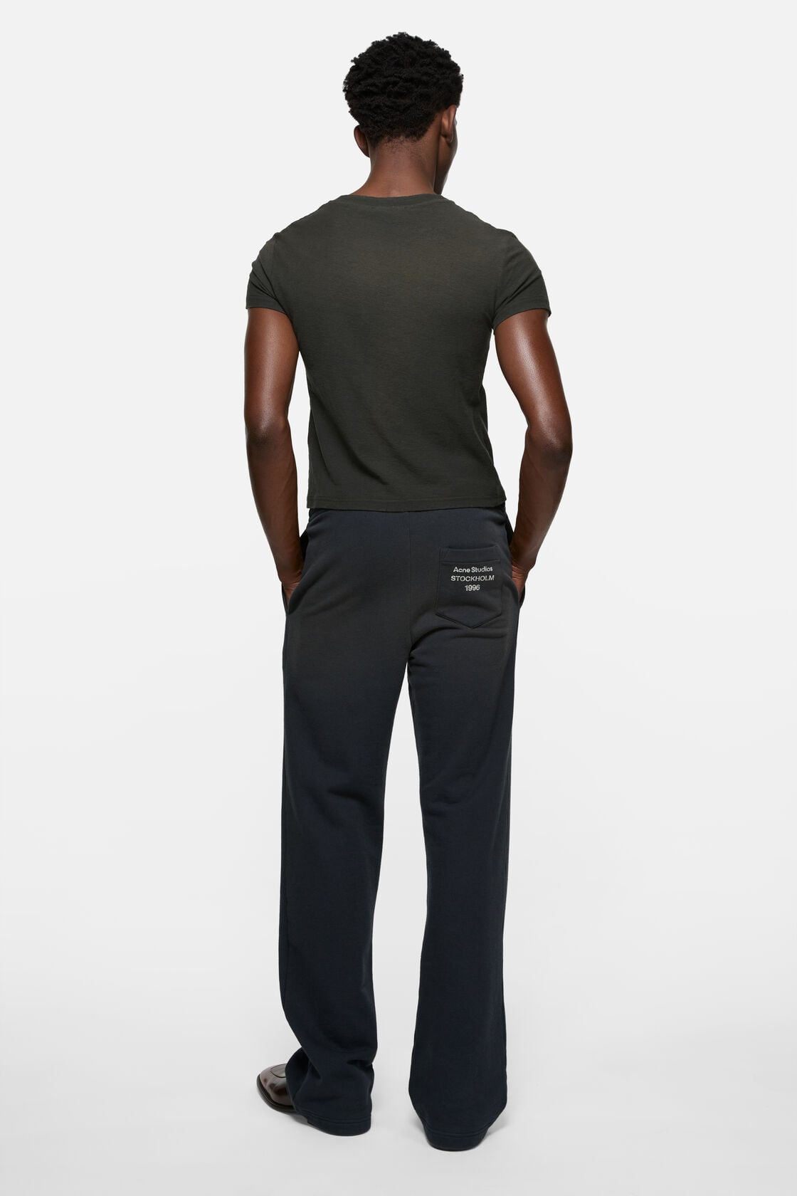 Acne Studios Fitted logo t-shirt - Faded black