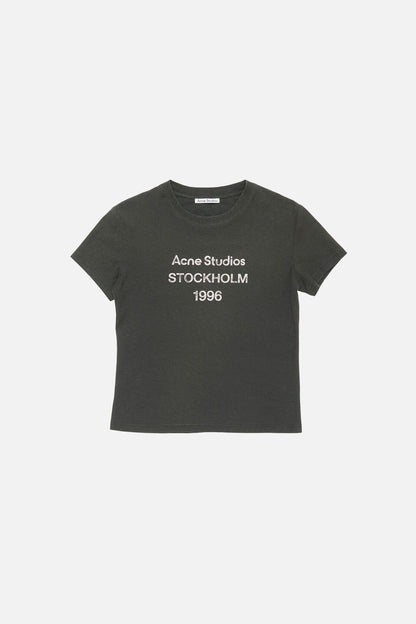 Acne Studios Fitted logo t-shirt - Faded black