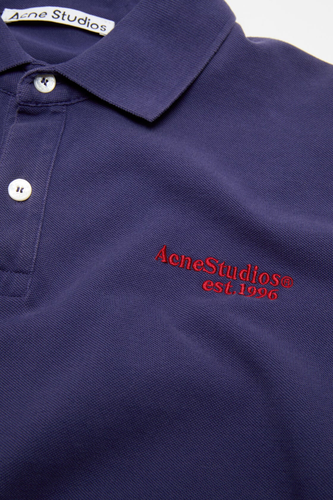Acne Studios Polo t-shirt with logo - Navy