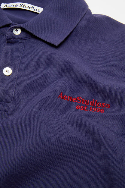 Acne Studios Polo t-shirt with logo - Navy
