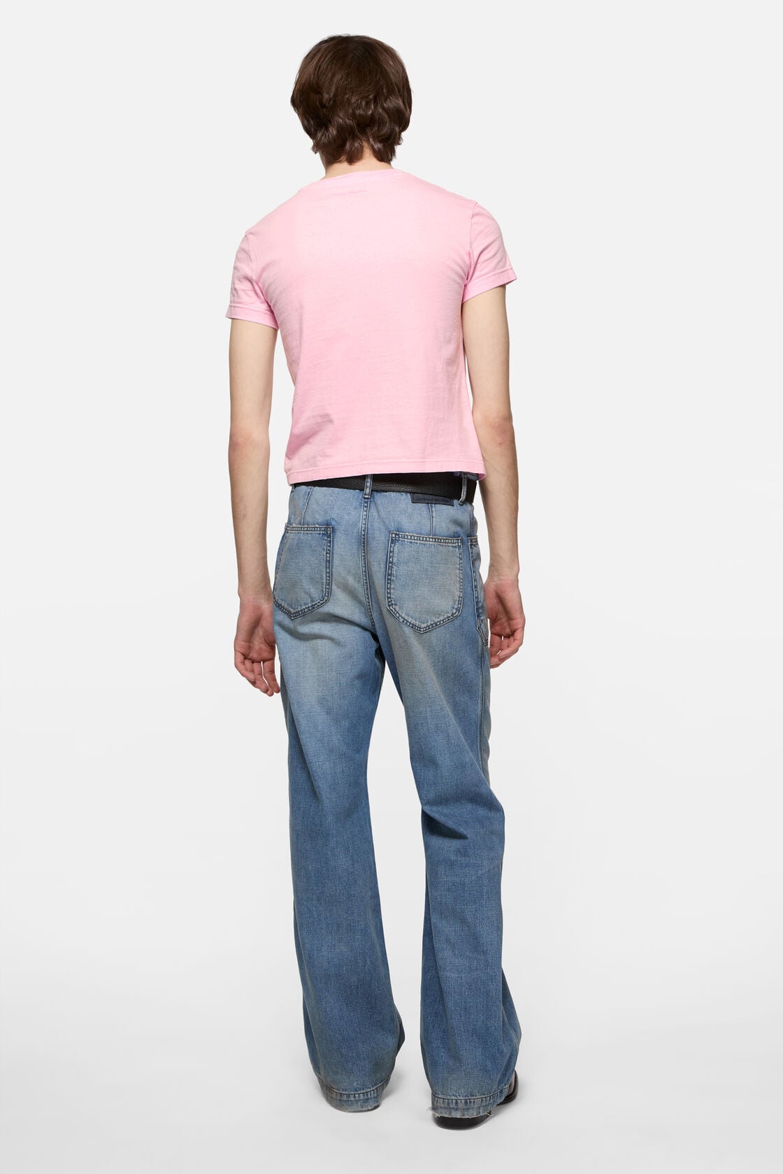 Acne Studios Fitted graphic  t-shirt - Pale Pink