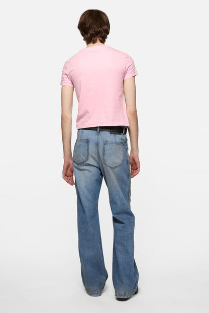 Acne Studios Fitted graphic  t-shirt - Pale Pink