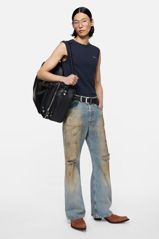 Acne Studios Logo muscle t-shirt - Navy