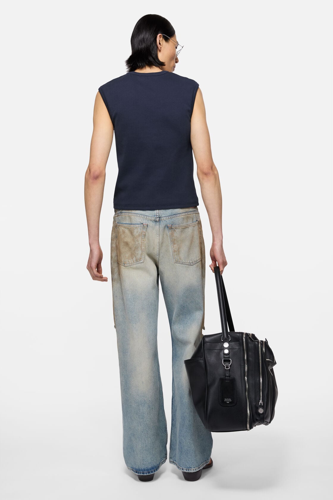 Acne Studios Logo muscle t-shirt - Navy