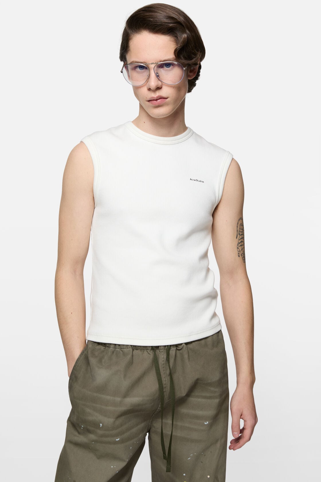Acne Studios Logo muscle t-shirt - White