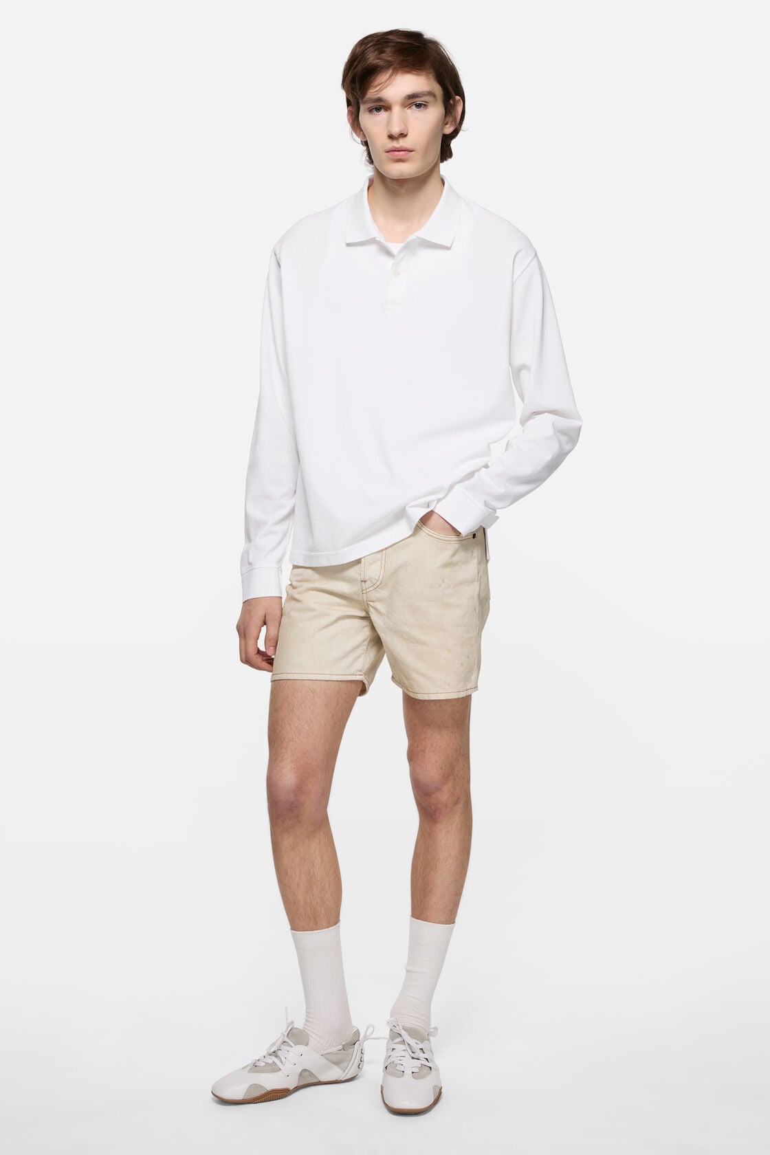 Acne Studios Polo shirt with white 1996 logo - White