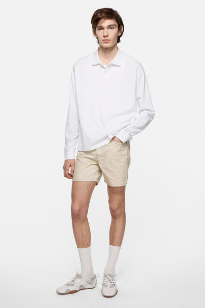 Acne Studios Polo shirt with white 1996 logo - White