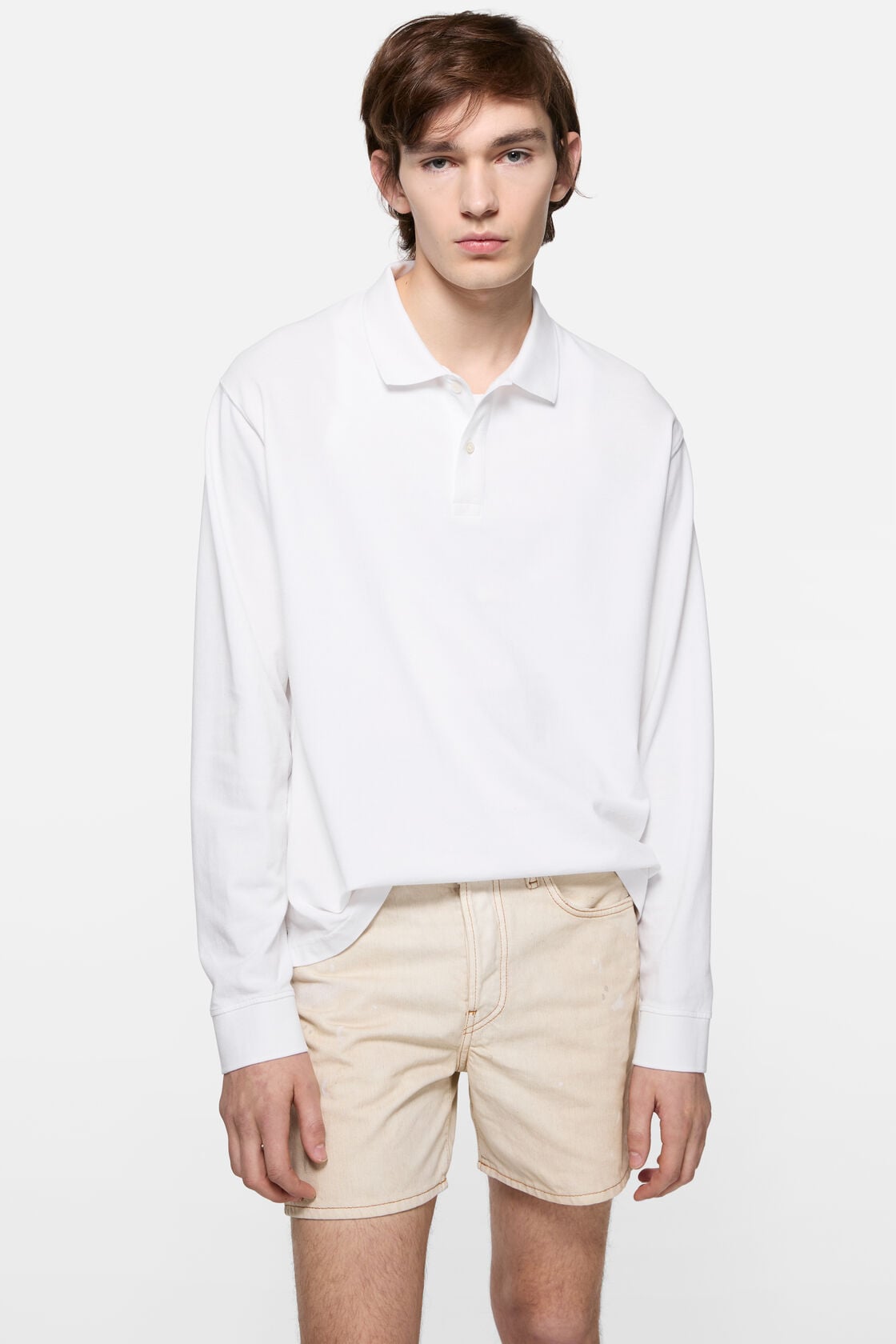 Acne Studios Polo shirt with white 1996 logo - White