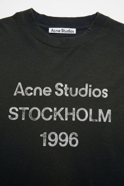 Acne Studios Sprayed 1996 logo t-shirt - Faded black