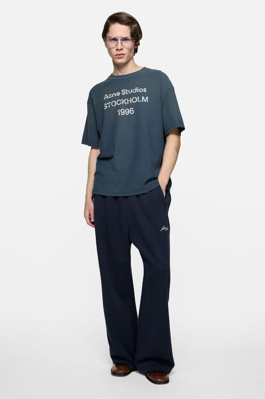 Acne Studios Sprayed logo t-shirt - Deep blue