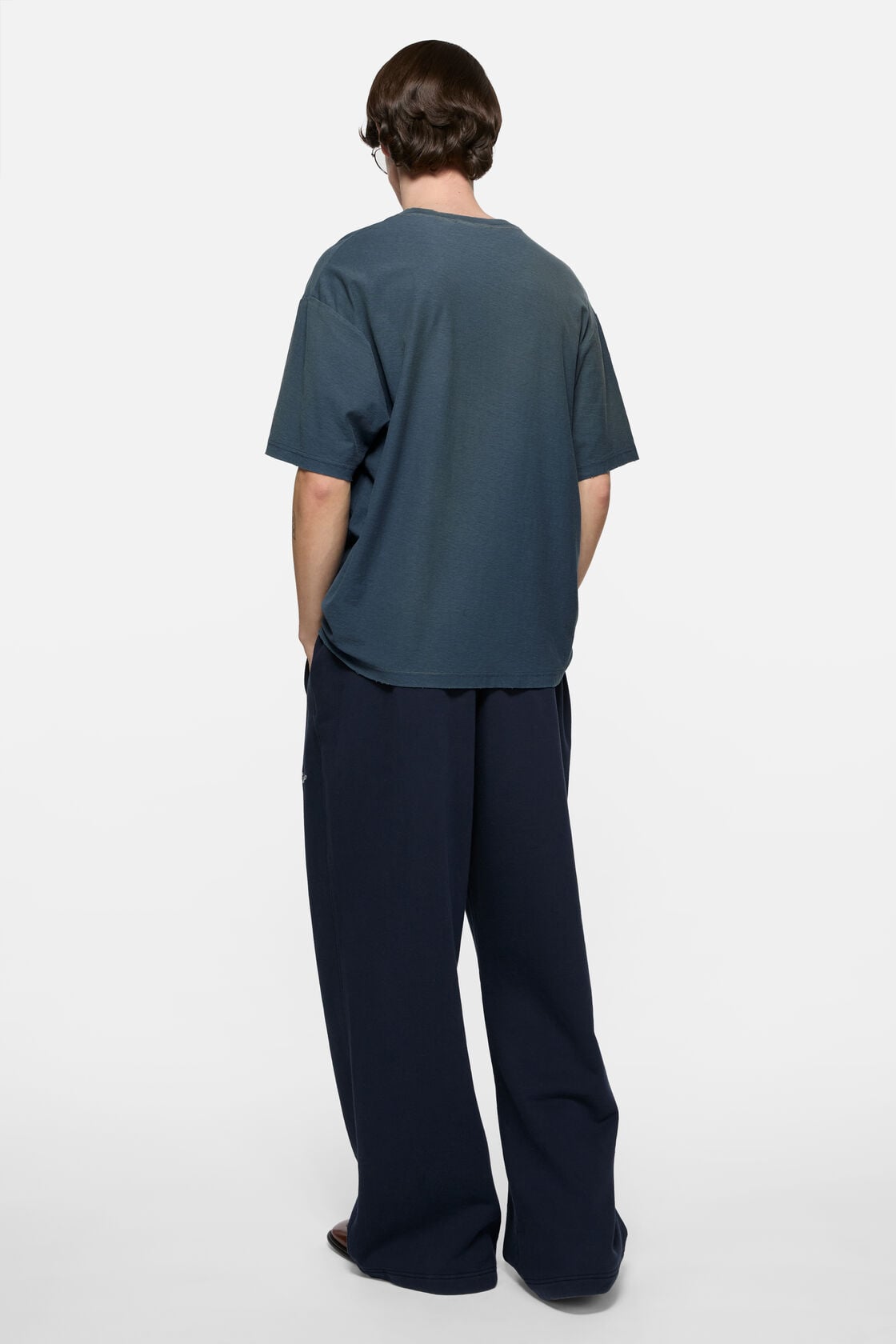 Acne Studios Sprayed logo t-shirt - Deep blue