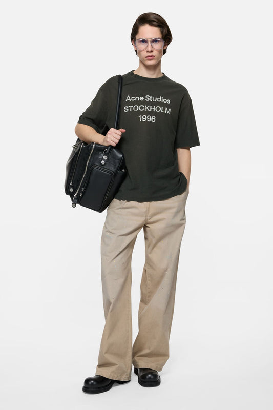 Acne Studios Sprayed logo t-shirt - Faded black