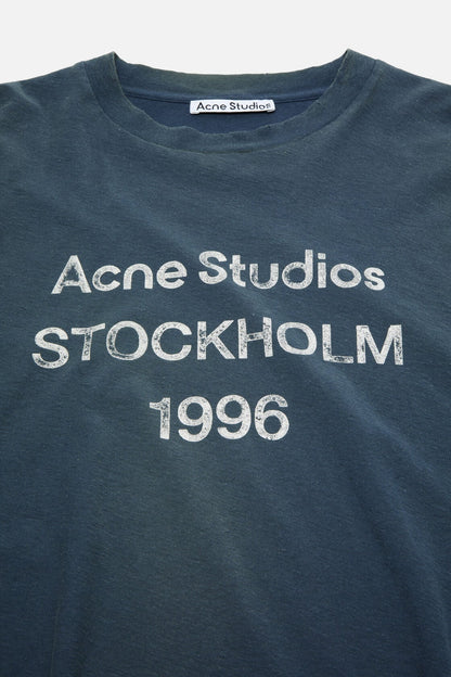 Acne Studios Sprayed 1996 logo t-shirt - Deep blue