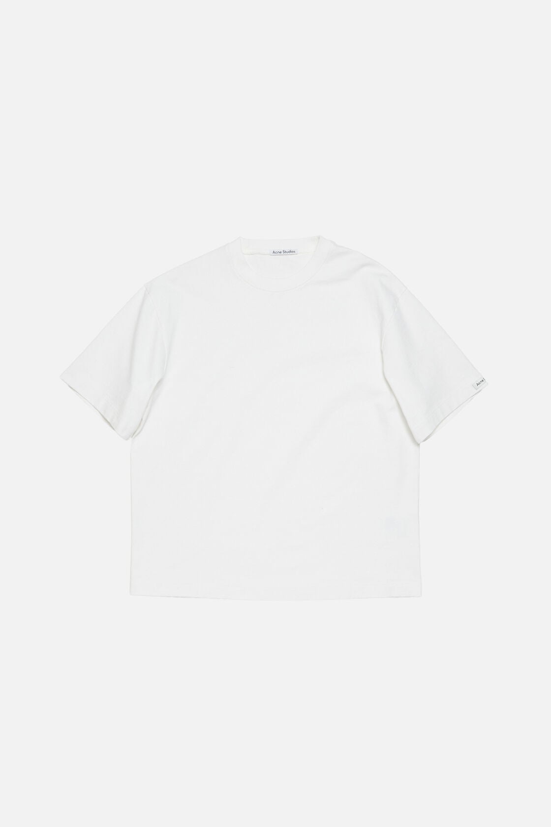 Acne Studios Satin logo t-shirt - relaxed - Optic White