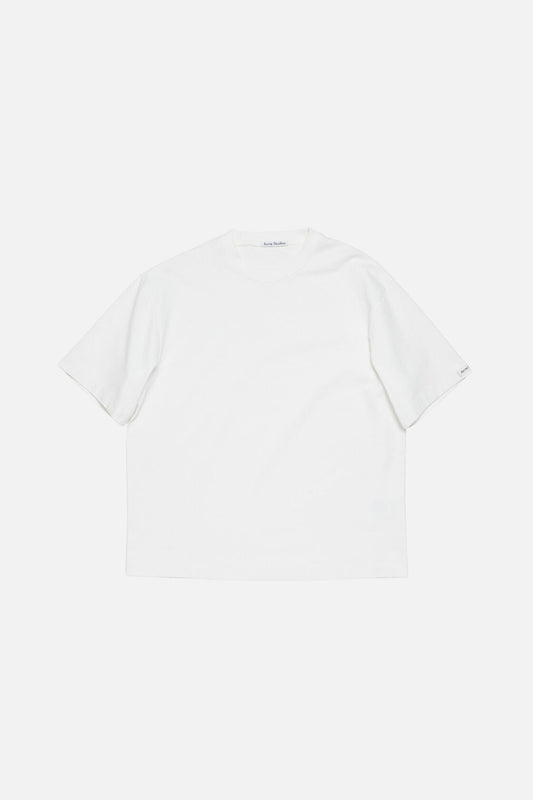 Acne Studios Satin logo t-shirt - relaxed - Optic White