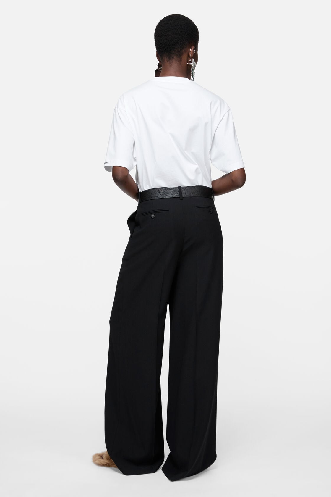 Acne Studios Satin logo t-shirt - relaxed - Optic White