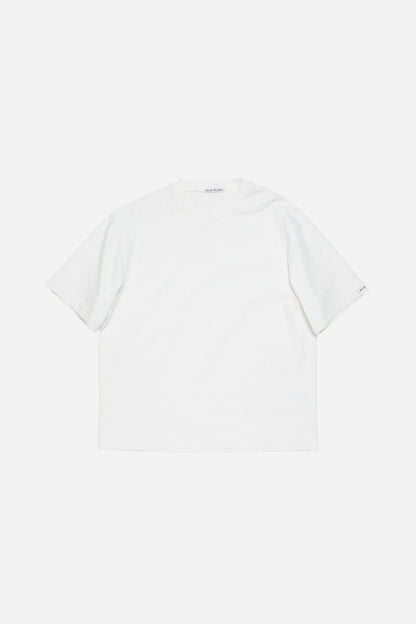 Acne Studios Satin logo t-shirt - relaxed - Optic White